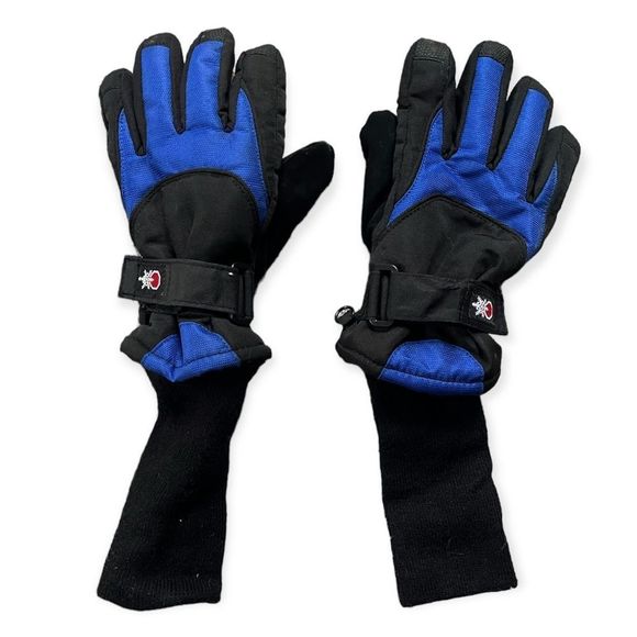 SnowStoppers Other - SKI SNOWBOARD GLOVES WINTER WARM SNOW OUTDOOR SPORTS LONG CUFF VELCRO KIDS SMALL